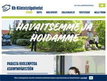 Tablet Screenshot of kh-kiinteistopalvelut.fi